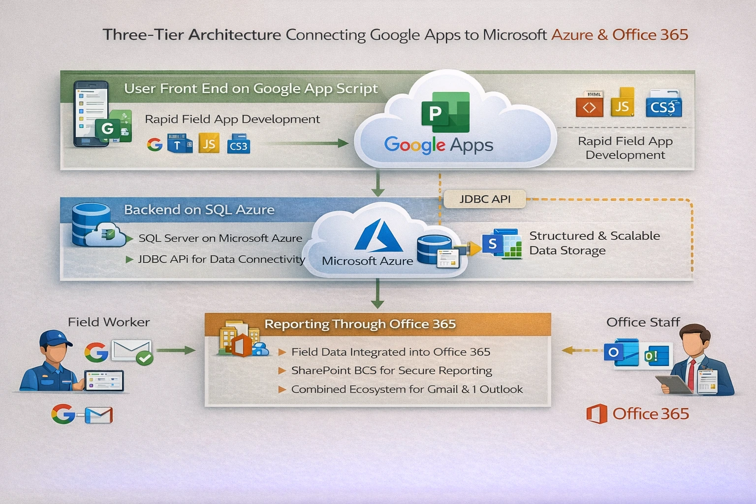 google apps to azure and 365