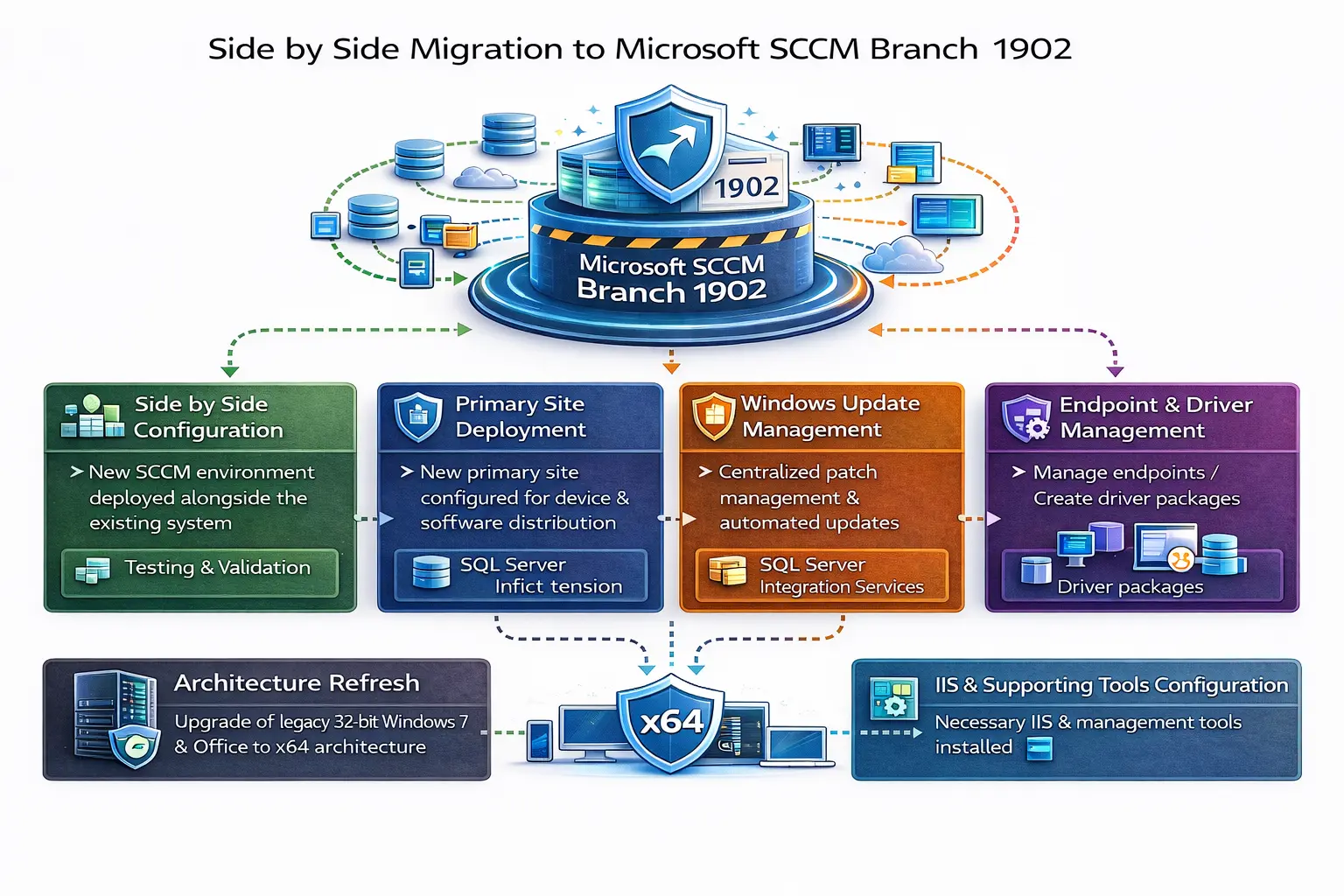 migration to microsoft sscm branch 1902